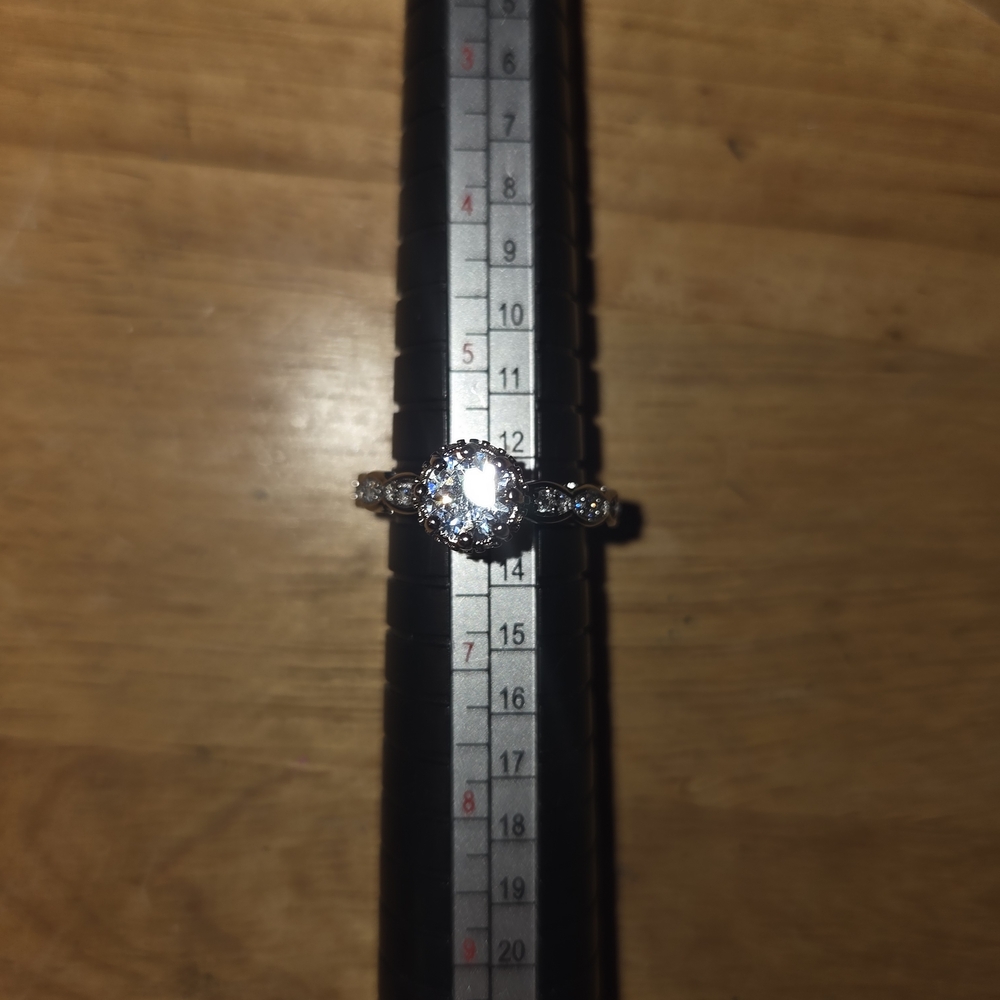 Macy's Elegant Silver and White Women's Ring